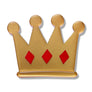 Erstwilder : Pete Cromer Fairy Tales 2 : Crown Simplified Mini Brooch