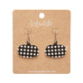 Erstwilder : Halloween : Pumpkin Gingham Drop Earrings - Black