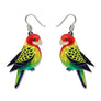 Erstwilder : RBGV : Eastern Rosella Drop Earrings