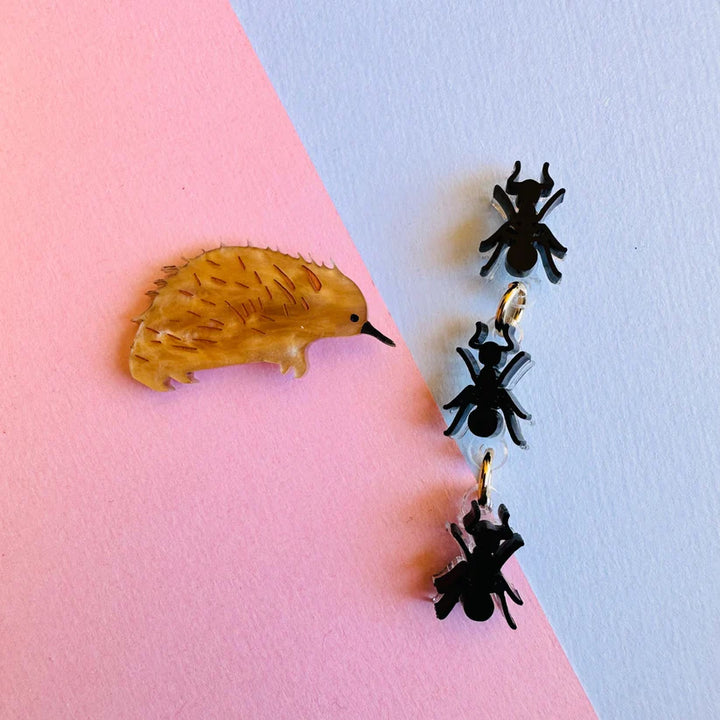 Mox & Co : Echidna and Ant Dangle Earrings