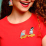 LaliBlue : Summerween : Elsa sitting in hammocks brooches