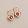 Wolf & Moon : Esme Hoops in Red