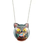 LaliBlue : Halloween Woods : Fishbowl necklace with cat