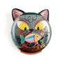 LaliBlue : Halloween Woods : Fishbowl with cat brooch