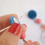 LaliBlue : Christmas : Floral Christmas Ornament Earrings