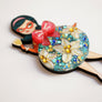 LaliBlue : Christmas : Floral Christmas Tree Lady Ornament brooch