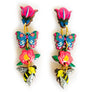 Rosie Rose Parker : Floral Heaven Dangle Butterfly Earrings