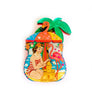 Rosie Rose Parker : Frankie and the Flamingo - at the Beach! Brooch