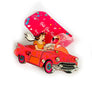 Rosie Rose Parker : Frankie and the Flamingo Mid century Hair Clip
