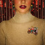 LaliBlue : Christmas : Friends on a bicycle brooch