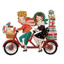 LaliBlue : Christmas : Friends on a bicycle brooch