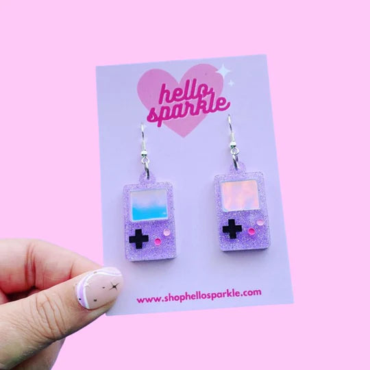 Hello Sparkle : Game Boy Earrings