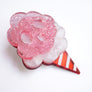 LaliBlue : Cursed Carnival : Ghost Cotton Candy Brooch