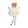 LaliBlue : Halloween Woods : Ghost brooch with flowers
