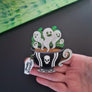 Cherryloco : Gothic Ghost Teacup Brooch or Necklace