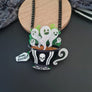 Cherryloco : Gothic Ghost Teacup Brooch or Necklace