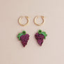 Wolf & Moon : Grape Hoops in Red