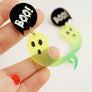 LaliBlue : Summerween : Green Ghost Earrings