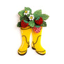 Laliblue : Plant Lover : Gumboots with strawberries brooch