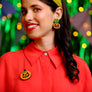 LaliBlue : Cursed Carnival : Halloween Pumpkin Brooch