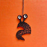 Happy Stuff Studio : Dead Cute : Halloween Slug necklace