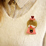 LaliBlue : Valentines : Hearts Vending Brooch