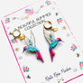 Rosie Rose Parker : Hummingbird Earrings Huggie Hoops