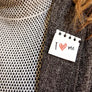 LaliBlue : Valentines : I love myself brooch