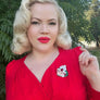 Lipstick & Chrome : Jolly Jingler Mini Elf Mug Brooch