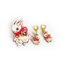 Rosie Rose Parker : Layla the Easter bunny huggie hoops - matching