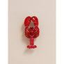 Wolf & Moon : Lobster Brooch