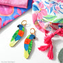 Lunar Deesigns : Luke the Lorikeet - Marble Acrylic - Hoops