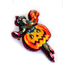 Rosie Rose Parker : Halloween : Magical Fairy Pumpkin Girl Brooch