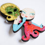 LaliBlue : Cursed Carnival : Martian Lady Brooch