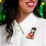 LaliBlue : Cursed Carnival : Medium Brooch with Ouija Board