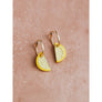 Wolf & Moon : Mini Lemon Slice Hoop Earrings