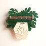 Laliblue : Plant Lover : Monstera brooch