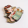 LaliBlue : World Day : Mother's Day brooch
