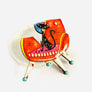Rosie Rose Parker : Mr Cat on a sofa brooch