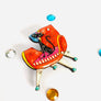 Rosie Rose Parker : Mr Cat on a sofa brooch