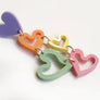 LaliBlue : Valentines : Multicolor Hearts Earrings