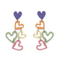LaliBlue : Valentines : Multicolor Hearts Earrings