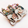 LaliBlue : Christmas : Musical parade brooch