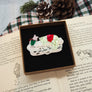 Dolly Dimple Design : Pooh and Piglet in the Snow Brooch