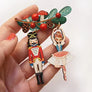 LaliBlue : Christmas : Nutcracker Couple Brooch