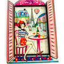 Rosie Rose Parker : Oh la la Paris Scene Brooch'