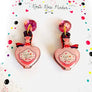 Rosie Rose Parker : Paris Mon Amour Perfumer Bottle Earrings