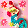 Lipstick & Chrome : Pearl the Mermaid Brooch By Marla Vonduta