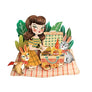 LaliBlue :  Spring :  Picnic Brooch