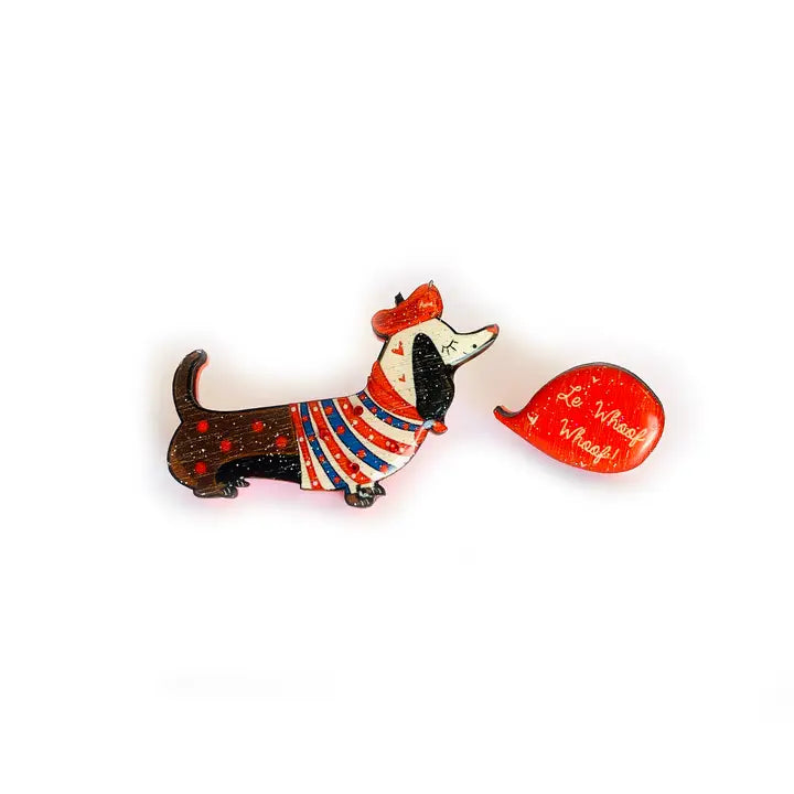 Rosie Rose Parker : Piere the French Sausage Dog Brooch [PRE-ORDER]